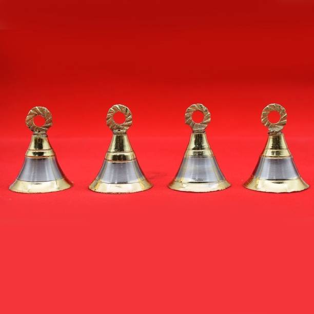 Dalvkot Pooja Room Bells Hanging for Pooja Door Decoration Brass Pooja Bell