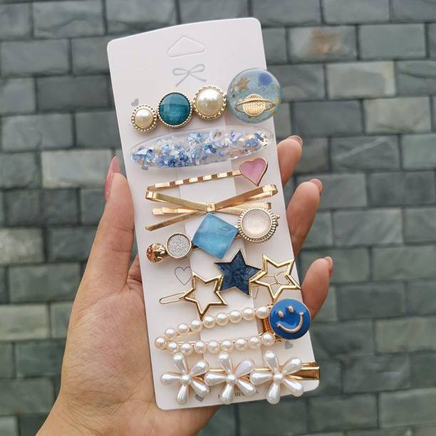 Pinapes 8 in 1 Set Pearl Hair Clips for Women, Hair Clips for Women Stylish, Lovely Clips for Hair for Girls (Multicolor? Hair Clip