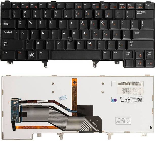 SellZone Laptop Keyboard For Latitude E5420 E6220 E6230 E6320 E6330 E6420 E6430 E6440 Backlit With Pointer 4CTXW 04CTXW 0CN5HF CN5HF Internal Laptop-size Laptop Keyboard
