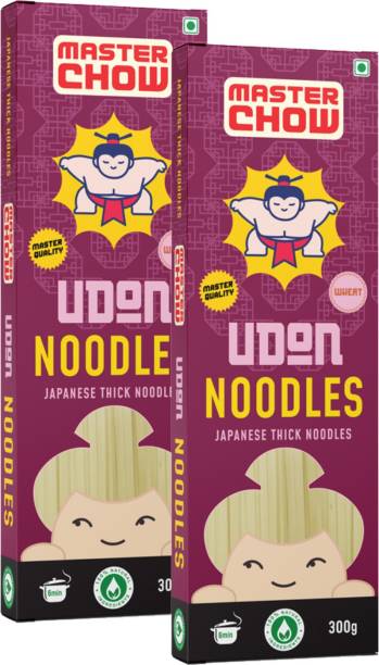 MasterChow Udon Noodles Pack (Pack of 2) | No Artificial Color | Made in Small Batches | Fresh From the Kitchen | Get Restaurant Style Taste in Just 10 Minutes | Serves 4-5 Meals Instant Noodles Vegetarian
