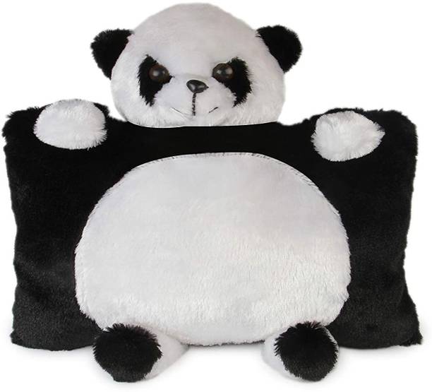 Love And Joy Black and White cute Stuffed Panda Pillow  - 32 cm