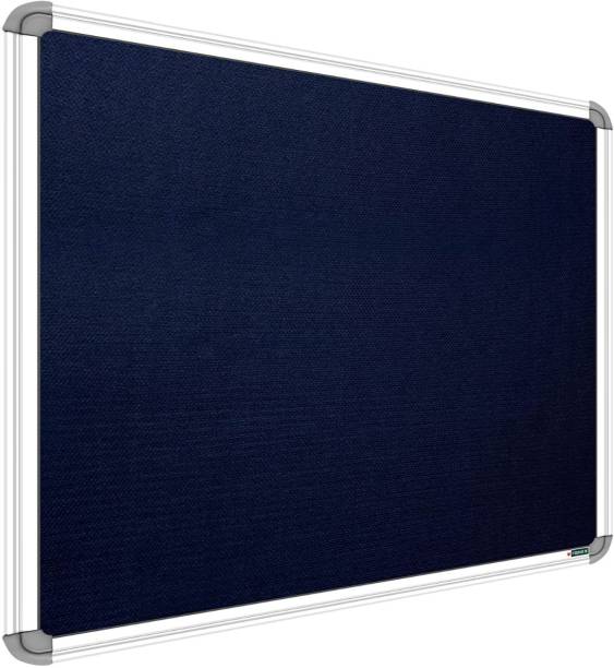SRIRATNA 2 X 2 Feet Premium Material Notice Pin-up Board/ Pin-up Board/ Soft Board/ Bulletin Board/ Pin-up Display Board for Home, Office & School Use (Blue) Notice Board