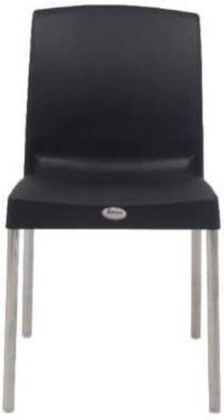 Supreme HYBRID CHAIR BLACK SET OF 1 CHAIR FULLY COMFORT nd weight bearing capacity 200 kg CAFETERIA chair Plastic Cafeteria Chair