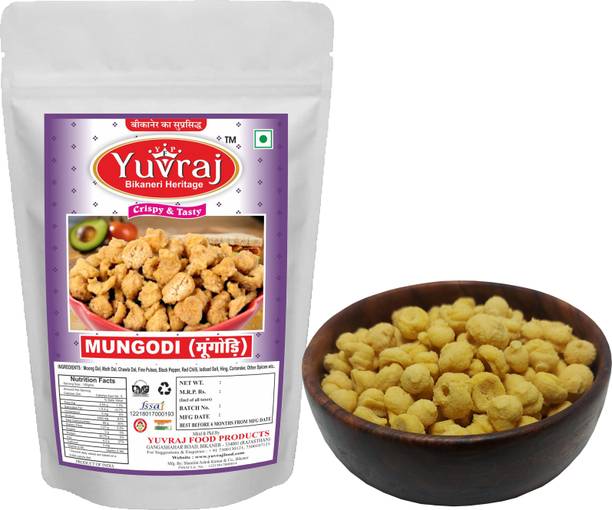 Yuvraj Food Product mangodi moong wadi | rajasthani mungodi ( 400 gm X 2 ) pack 800 g