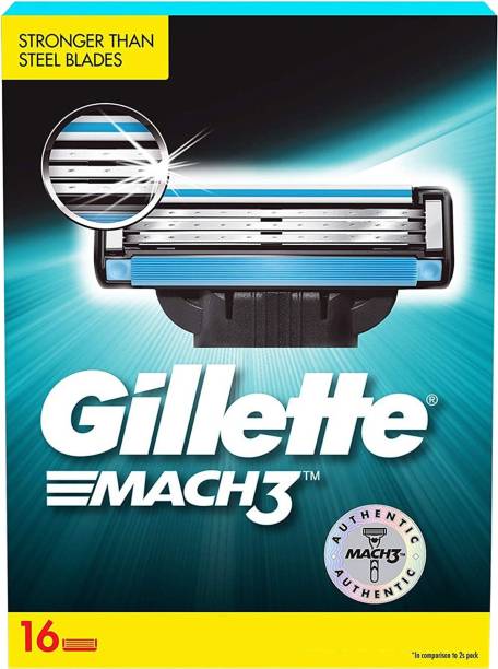 GILLETTE Mach3 Shaving 3-Bladed Cartridges