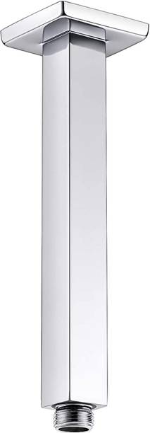 RUHE Premium Grade Stainless Steel 8 Inches Ceiling Square Shower Arm (Chrome Finish) Shower Head