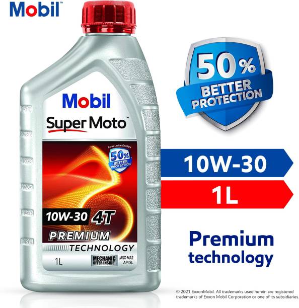 MOBIL Super Moto 10W-30 4T Premium Technology Full-Synthetic Engine Oil