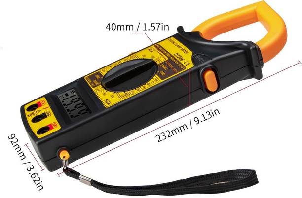 HU CREATIONS Professional Digital Clamp Multimeter Digital Clamp Meter Multimeter True Rms Digital Clamp Meter Digital Multimeter