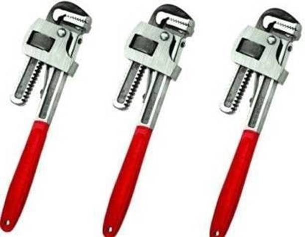 Exotic Arcade Heavy Duty Pipe Wrench || Pack of 3 ||10 Inch Pipe Wrench || Combo || Best Quality Single Sided Pipe Wrench