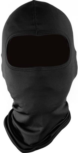 Steelbird Black Bike Face Mask for Men & Women