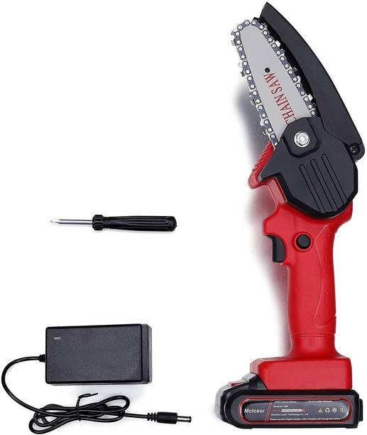 Adfresh Chainsaw Portable Handheld Electric Saw for Tree Branch Wood Cutter Pruning Shear Lightweight Tree Branch Wood Cutter Cordless Chainsaw