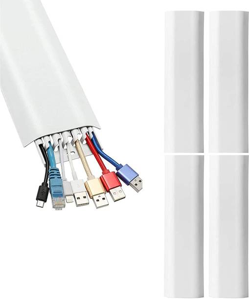 HOUSE OF QUIRK Wall Cable Management Covers-White Cable Protector