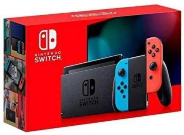 NINTENDO Switch with Joy-Con - Version 2 - Neon Red and Neon Blue 32 GB