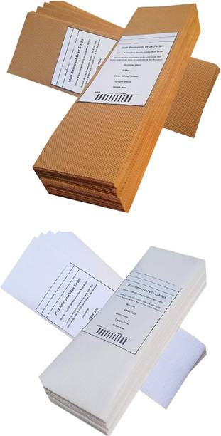 MVILAM Waxing Strips for Hair Removal Plain Disposable Brown Color Wax Strips Easy & Safe Wax Strips Paper Non-woven Body Hair Removal for Men and Women. Strips