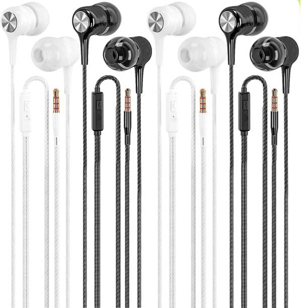 SPN Combo Pack Of 4 SP-27 Headset With High Bass in-Ear Earphones Wired