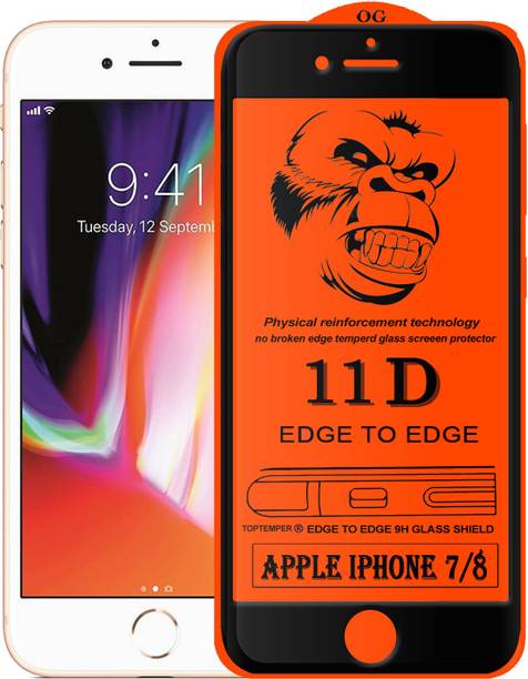 TOPTEMPER Edge To Edge Tempered Glass for Apple iPhone 7