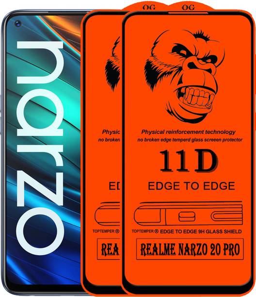 TOPTEMPER Edge To Edge Tempered Glass for REALME NARZO 20 PRO