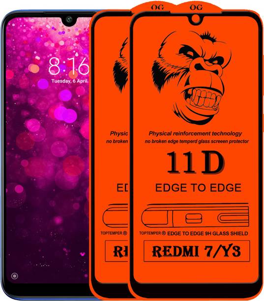 TOPTEMPER Edge To Edge Tempered Glass for REDMI Y3