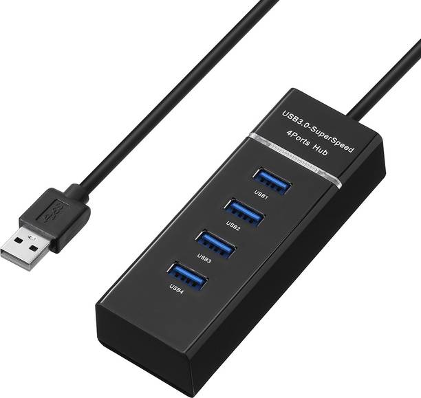 Etake 4Port-HUB 4 Port USB HUB SuperSpeed 3.0 Portable Mini-Hub For Mouse, Pendrive, Keyboards, Camera, Mobile, Tablet, PC, Laptop USB Hub