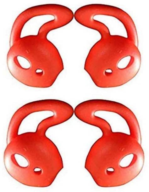 Crysendo Soft Silicone Rubber Replacement Earbuds Red Pack of 4 Pcs In The Ear Headphone Cushion