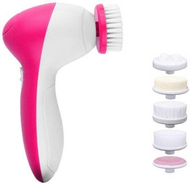 Fulkiza 5 in 1 Multi-Function Portable Facial Skin Care Electric Massager/Scrubber