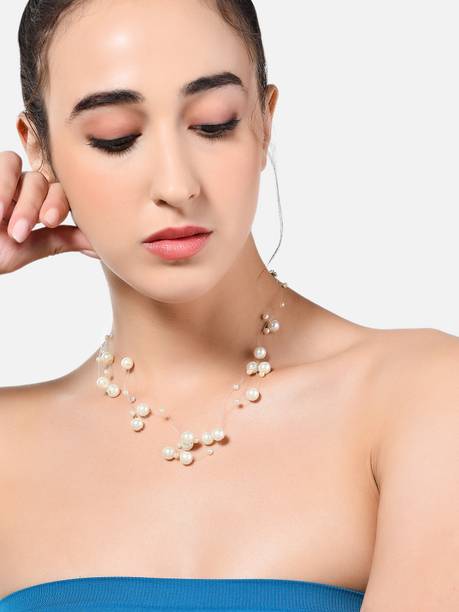 Invisible String Magic Pearl Silver Plated Alloy Layere...