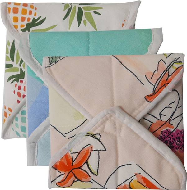 SSDN Cotton Roti Cover/ Chapati Cover/ Roti Rumals Printed Roti Square Flap Cover