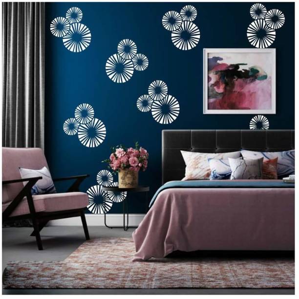 Kayra Decor Modern Circle Wall Design Stencils for Wall Painting for Home Wall Decoration � Suitable for Room Decor, Ceiling, Craft and Floors (16 inch x 24 inch) (KHS260) KHS260 Wall Arts Stencil