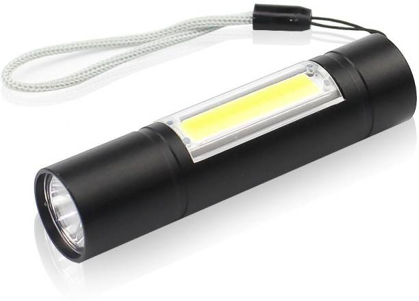 MZ SMALL SUN M212 (RECHARGEABLE LED METAL TORCH) with SOS Function, 25W Laser COB, 500mAh Battery Torch