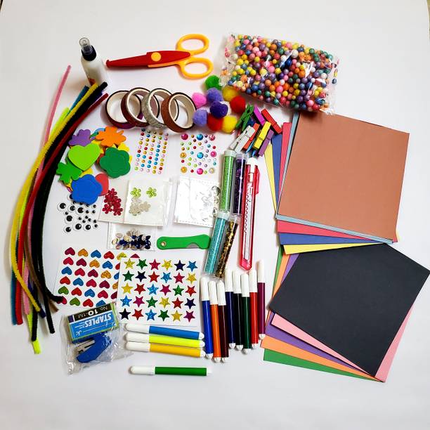 ShopTalk All in 1 combo box Craft Kit for Kids / Gift for Kids / DIY Material kit