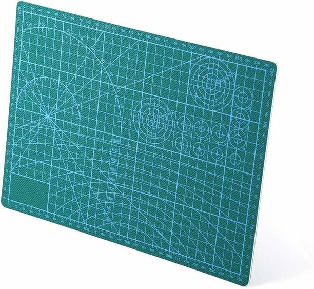 THR3E STROKES Self Healing Cutting Mat Double Sided, A4(9" x 12") Cutting Mat Great for Scrapbooking, Fabric, Quilting, Sewing Crafts Projects Cutting Mat