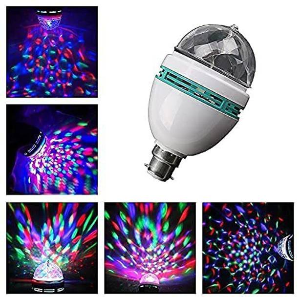 ArcKG 360 Degree LED Crystal Rotating Bulb Magic Disco LED Light,