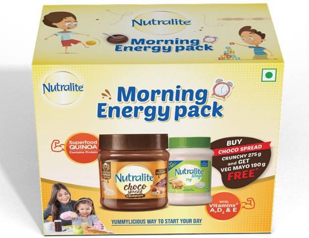Nutralite Choco Spread Quinoa 275g + Veg Mayo 190g FREE