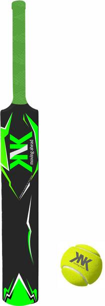 KNK Hard Plastic Bat Cricket Bat With 1 Piece Of Tennis Ball Cricket Kit PVC/Plastic Cricket  Bat For 15+ Yrs