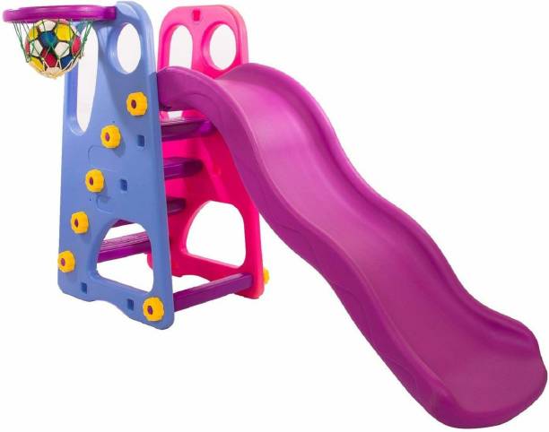 Mother's Love Wavy Garden Slide for Kids and Toddlers//Slide for Indoor and Outdoor Play for Girls and Boys //1-8 YEARS//L-165 cm W-82 cm H-105 cm