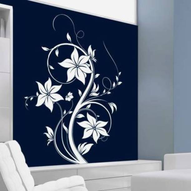Aaradhya Collection Reusable DIY Designer PVC Wall Stencil Painting for Home Decoration (Floral Design, 24 x 40 inches) B360232 Wall Stencil Stencil