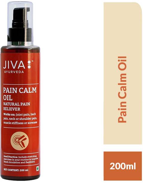 JIVA Pain Calm Oil - Ayurvedic Pain Relief Oil for Joint Pain, Back Pain and Muscle Stiffness - 200 ml - Pack of 1 Spray