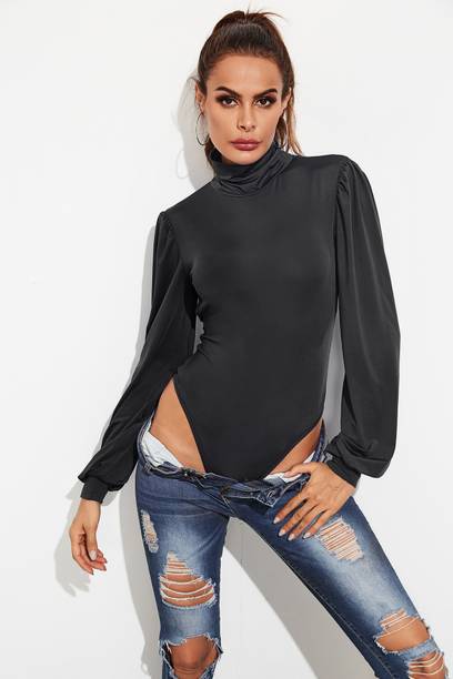 Urbanic Women Black Bodysuit