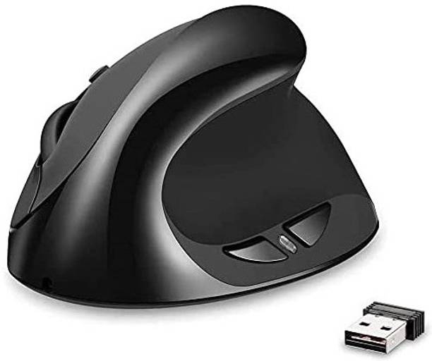 microware Vertical Mouse, AURTEC Rechargeable 2.4G Wireless Ergonomic Mice with USB Receiver, 6 Buttons and 3 Adjustable DPI 800/1200/1600 Wireless Optical  Gaming Mouse  with Bluetooth
