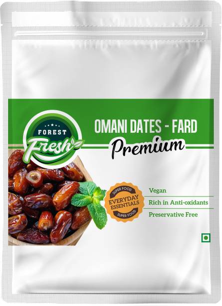 Forest Fresh Premium Omani Dates (Khajoor) - Fard - 400gm - Dry Fruits & Nuts Dates