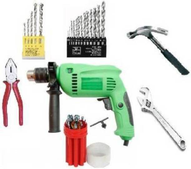 OsmiumPro (32 Tools) 13mm Hammer Drill Machine With Kit Set Power Power &amp; Hand Tool Kit