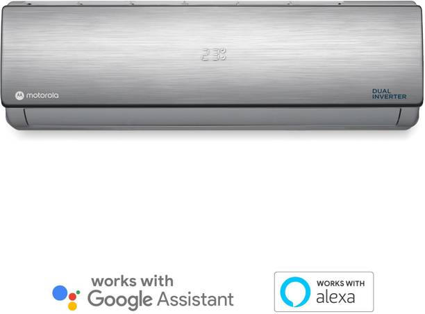 MOTOROLA 1.5 Ton 3 Star Split Dual Inverter Smart AC with Wi-fi Connect  - Silver