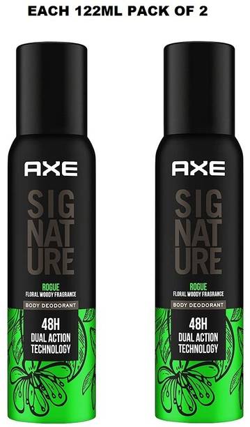 AXE Signature Rogue Floral Woody Fragrance No Gas Deodorant Body Spray Each 122ml Pack of 2 Body Spray - For Men