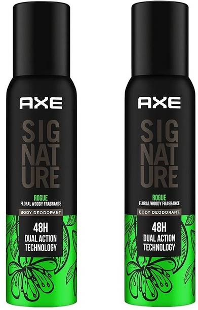 AXE Signature Rogue Floral Woody Fragrance No Gas Deodorant Body Spray Each 122ml Set of=2 Body Spray  -  For Men