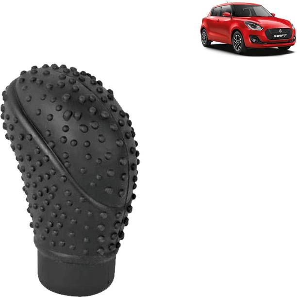 aksmit Anti-Scratch Soft Car Auto Silicone Nonslip Gear Shift Knob Protector Cover (Black) For Swift Gear Shift Collar