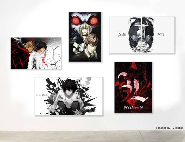 Death Note Anime Self Adhesive Laminated Poster | Wallpaper | Sticker Bedroom, Living Room And Hall | 100% Eco Friendly 3D Poster 3D Poster