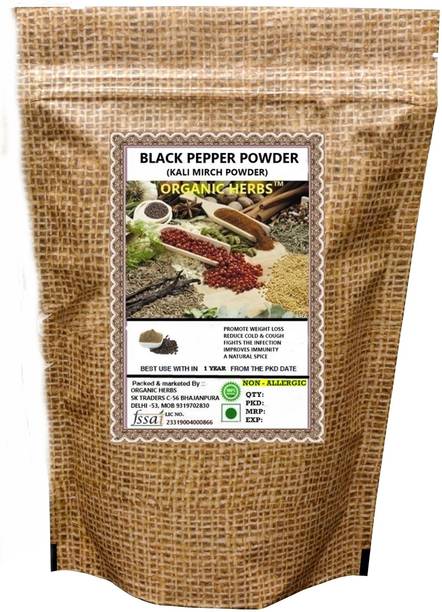ORGANIC HERBS BLACK PEPPER| KALI MIRCH POWDER