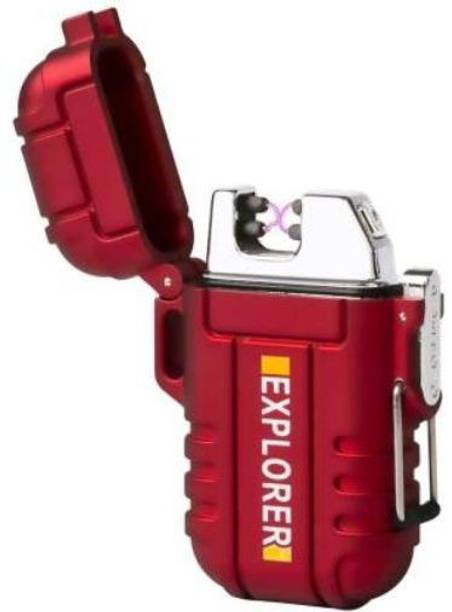 ROAR LTJ_636H_Explorer Cigarette Lighter Perfect Gifting For Cigarette Lovers Waterproof Rechargeable Electric Lighter Electronic Eco Friendly Unique USB Cigarette Lighter Pocket Friendly Size Compact LTJ_636H_Explorer Cigarette Lighter Perfect Gifting For Cigarette Lovers Waterproof Rechargeable Electric Lighter Electronic Eco Friendly Unique USB Cigarette Lighter Pocket Friendly Size Compact Cigarette Lighter