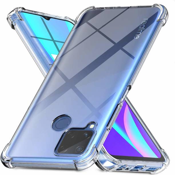 Lustree Back Cover for Realme Narzo 50A/Nazo 20/ Narzo 30A/ Relame C12/ Realme C15/C25 Bumper Silicon Transparent Case