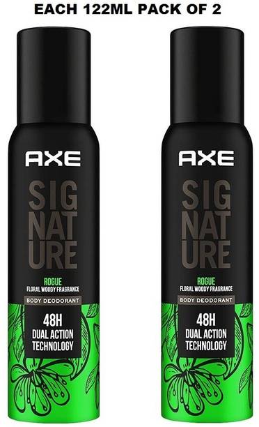AXE Signature Rogue Floral Woody Fragrance No Gas Deodorant Body Spray Each 122ml Set of --2 Body Spray  -  For Men
